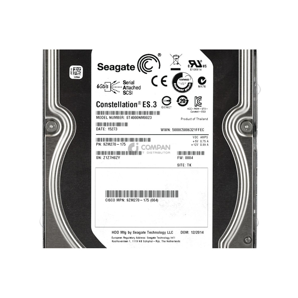 UCS-HD4T7KS3-E CISCO HDD 4TB 7.2K SAS 6G 3.5" LFF