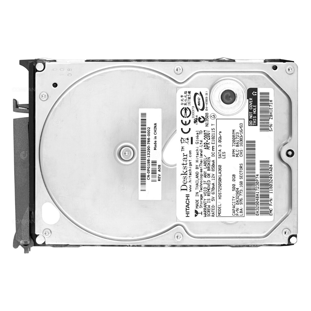 005048607 EMC HDD 500GB 7.2K SATA 3.5" LFF HOT-SWAP