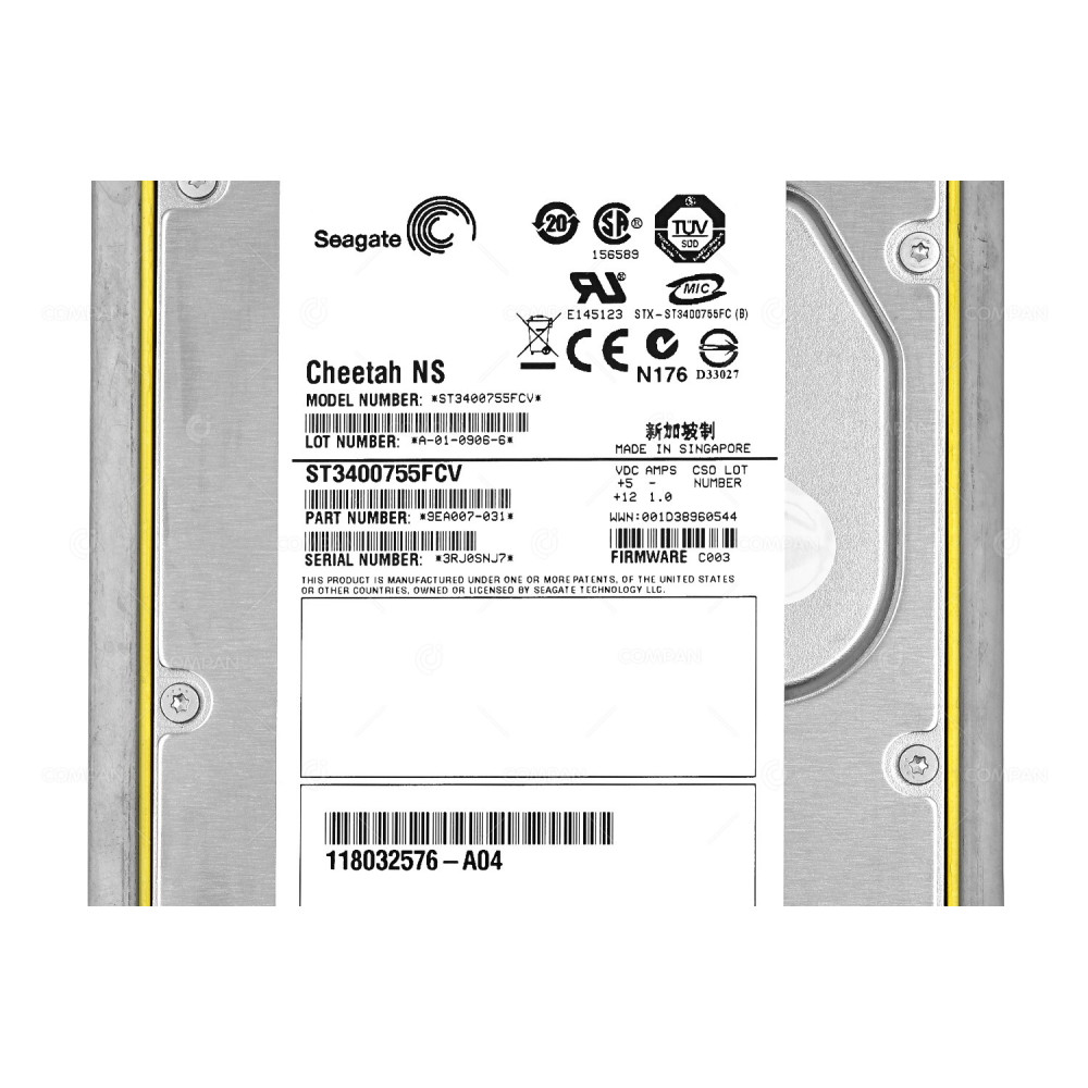 005048775 EMC HDD 400GB 10K FATA 2/4GB 3.5"  LFF FOR CLARIION SERIES