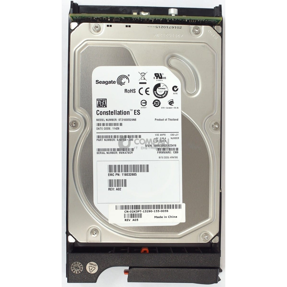 005049024 EMC HDD 1TB 7.2K SATA 3G 3.5" LFF HOT-SWAP FOR EMC AX4-5