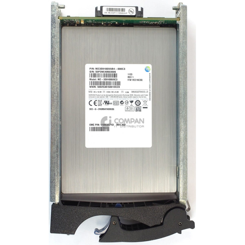 005049184 EMC SSD 100GB SAS 6G 3.5" LFF HOT-SWAP FOR EMC VNX5100 VNX5300