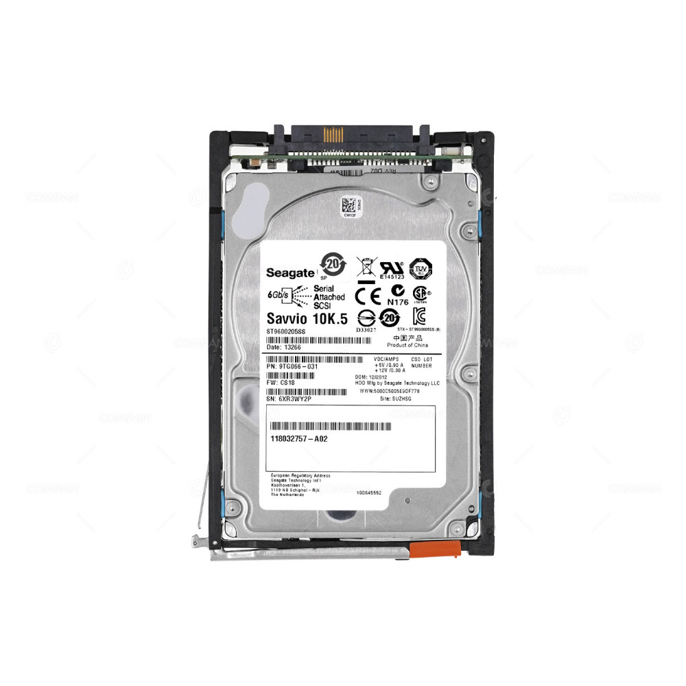005049203 EMC HDD 600GB 10K SAS 6G 2.5" SFF HOT-SWAP FOR EMC VNX