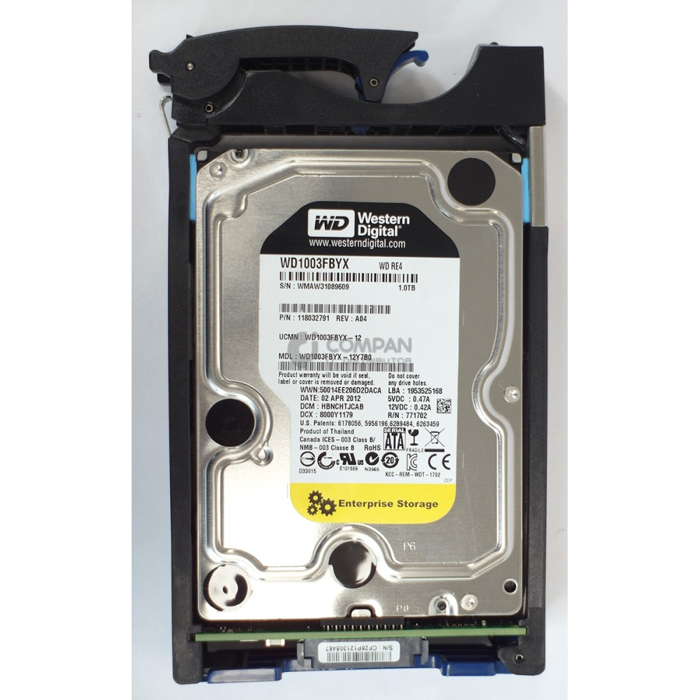 005049351 EMC HDD 1TB 7.2K SATA 6G 3.5" LFF HOT-SWAP FOR DATADOMAIN
