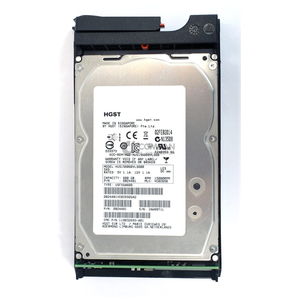 005049678 EMC HDD 600GB 15K SAS 6G 3.5" LFF HOT-SWAP