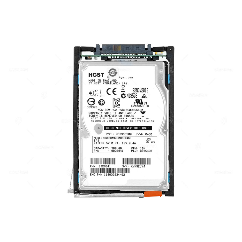 005049809 EMC HDD 900GB 10K SAS 6G 2.5" SFF HOT-SWAP