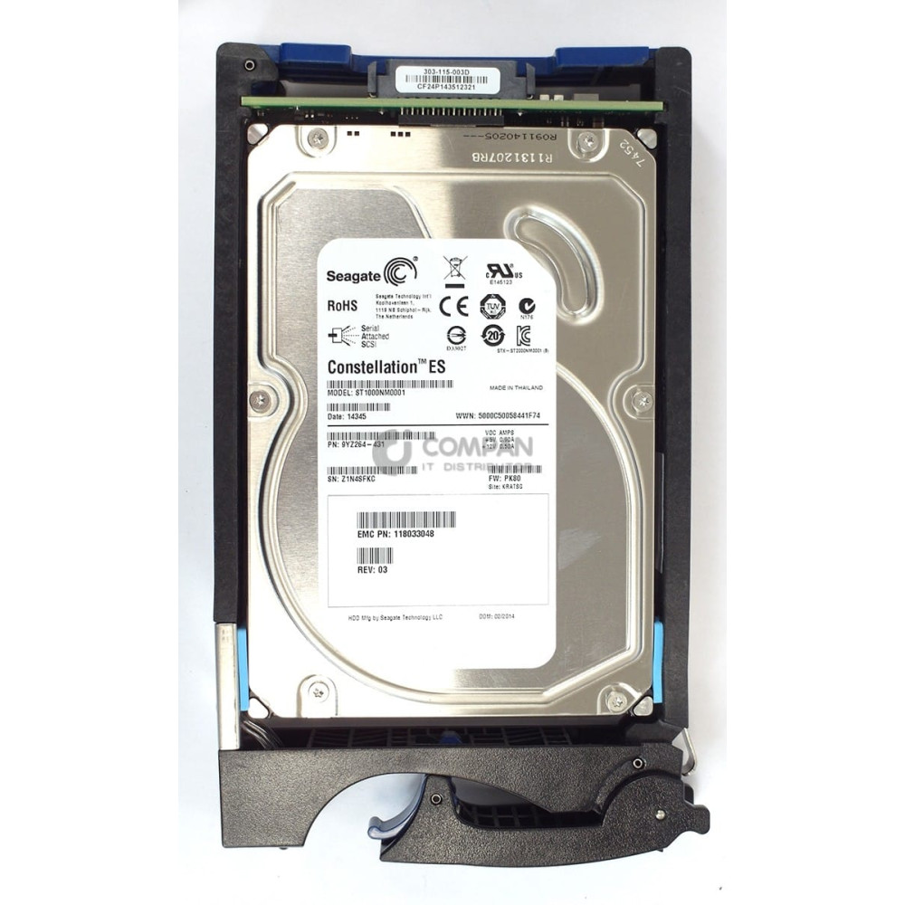005050036 EMC HDD 1TB 7.2K NL-SAS 6G 3.5" LFF HOT-SWAP FOR EMC VNX5500