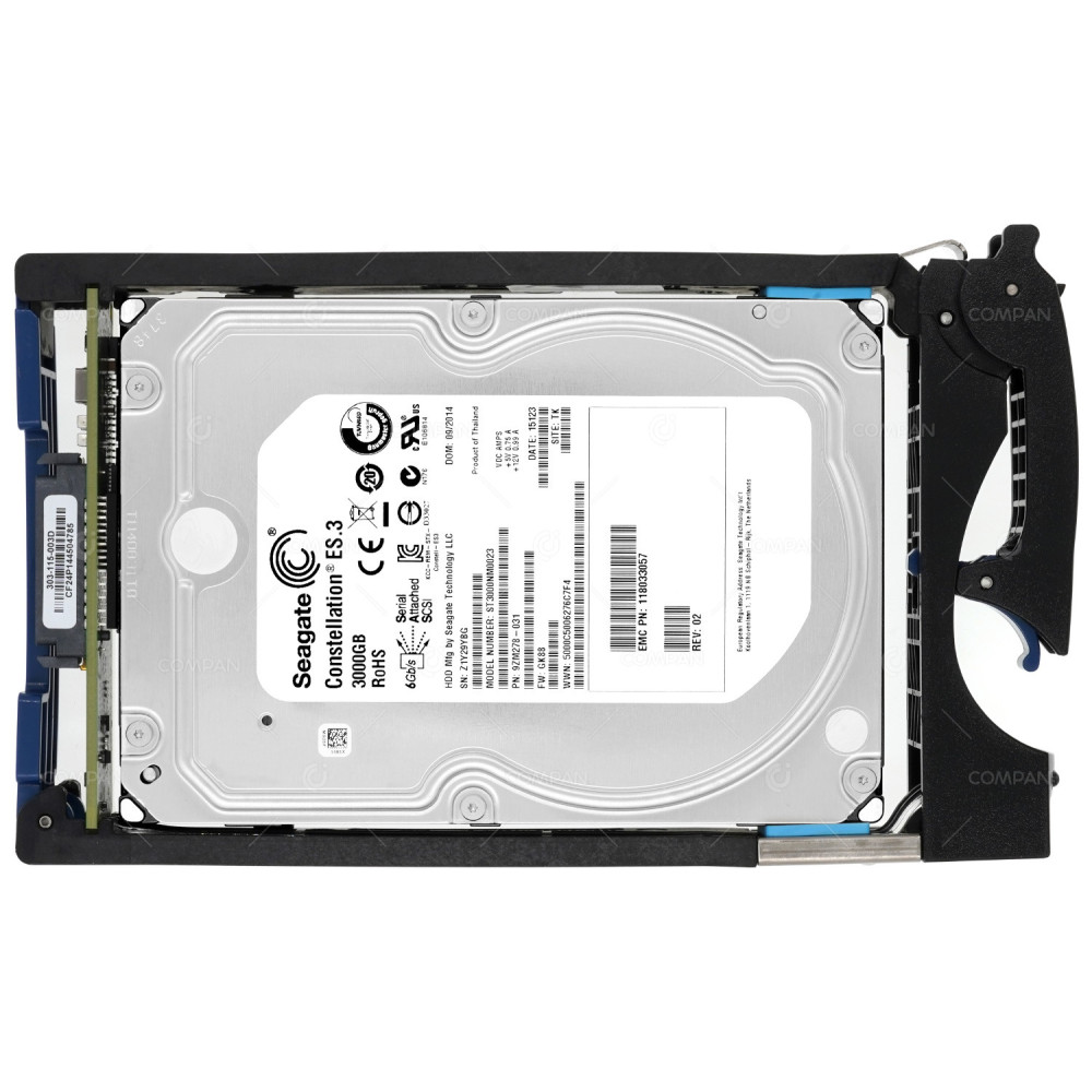 005050144 EMC HDD 3TB 7.2K NL-SAS 6G 3.5" LFF HOT-SWAP