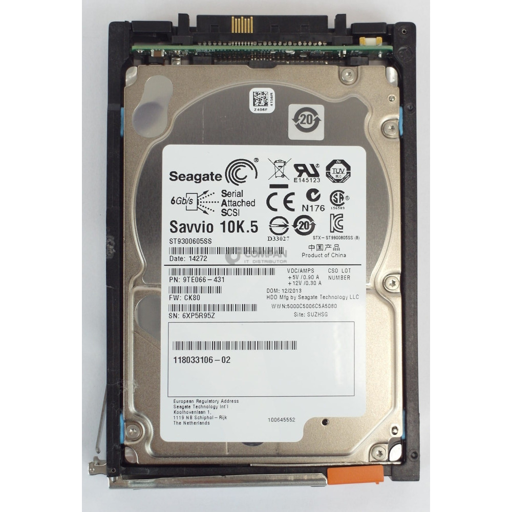 005050277 EMC HDD 300GB 10K SAS 6G  2.5" SFF HOT-SWAP FOR EMC VNX5300