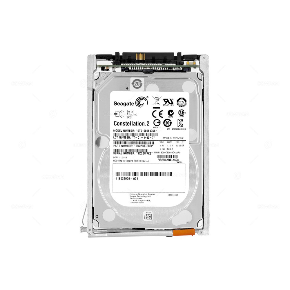 005050606 EMC HDD 1TB 7.2K SAS 6G 2.5" SFF HOT-SWAP FOR EMC VNX