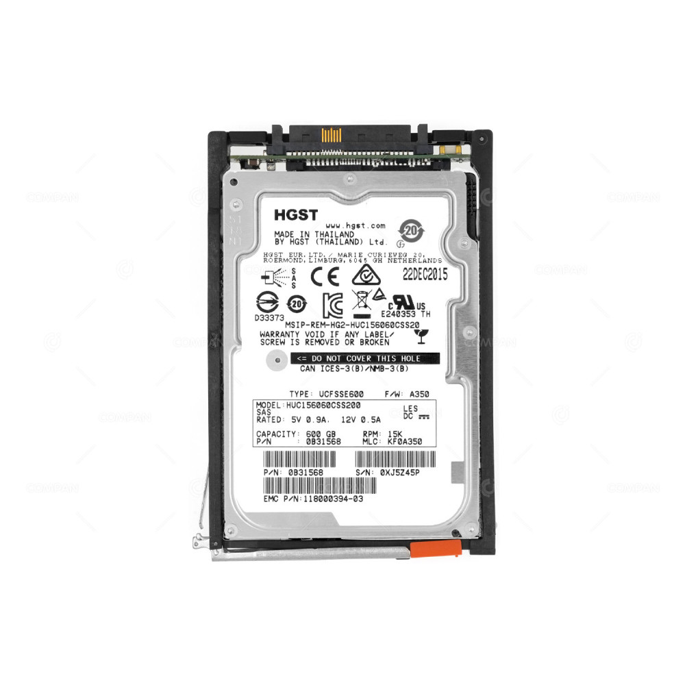 005050935 EMC HDD 600GB 15K SAS 6G 2.5" SFF HOT-SWAP