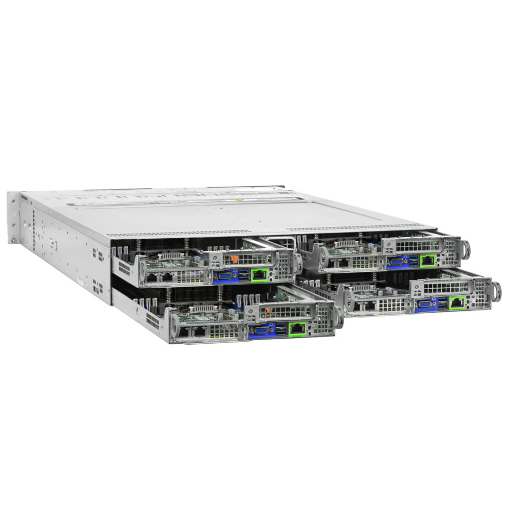 SUPERMICRO AS-2123BT-HTR 24SFF 4 NODE SERVER 8x EPYC 7451 256GB RAM