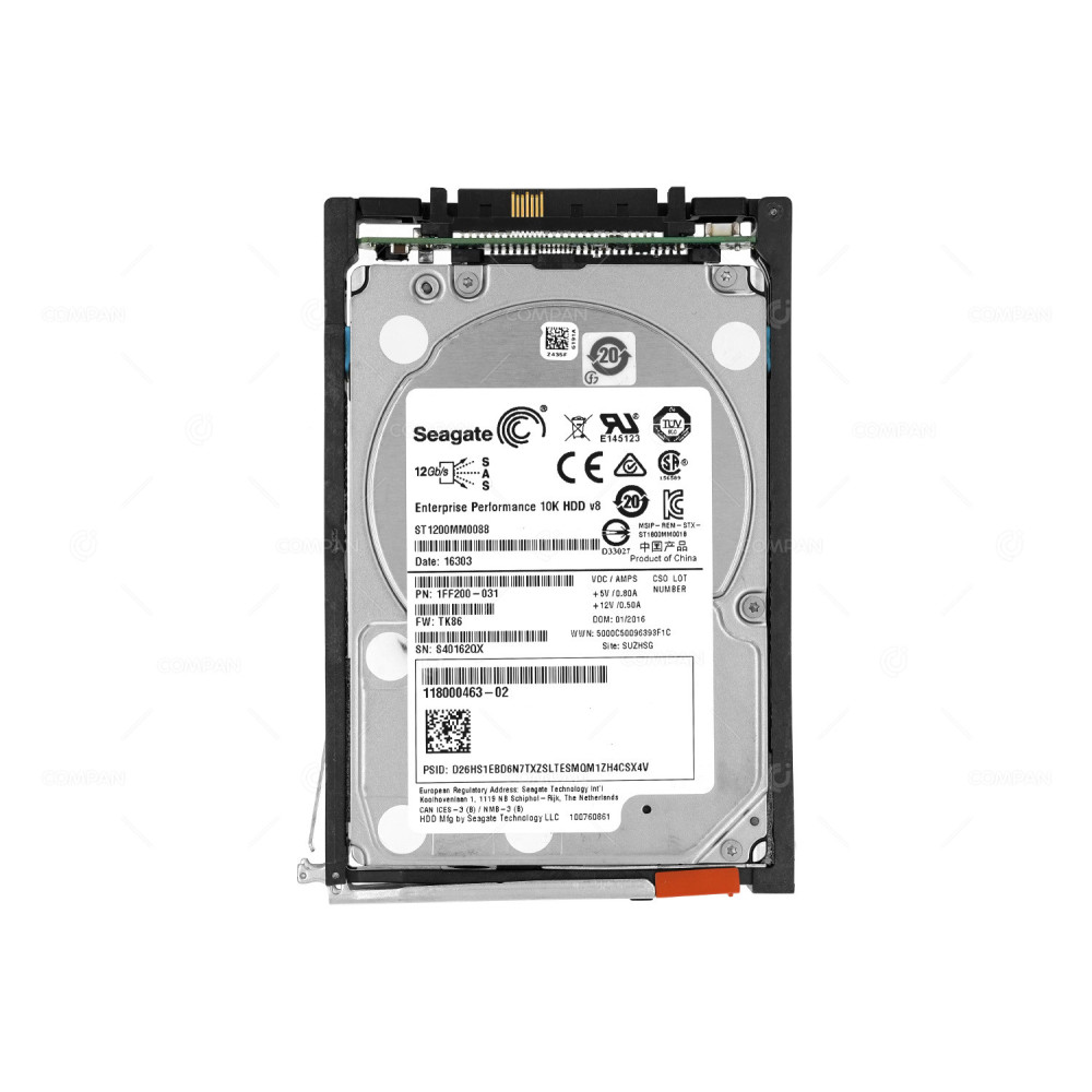 005051367 EMC HDD 1.2TB 10K SAS 6G 2.5" SFF HOT-SWAP FOR EMC VMAX