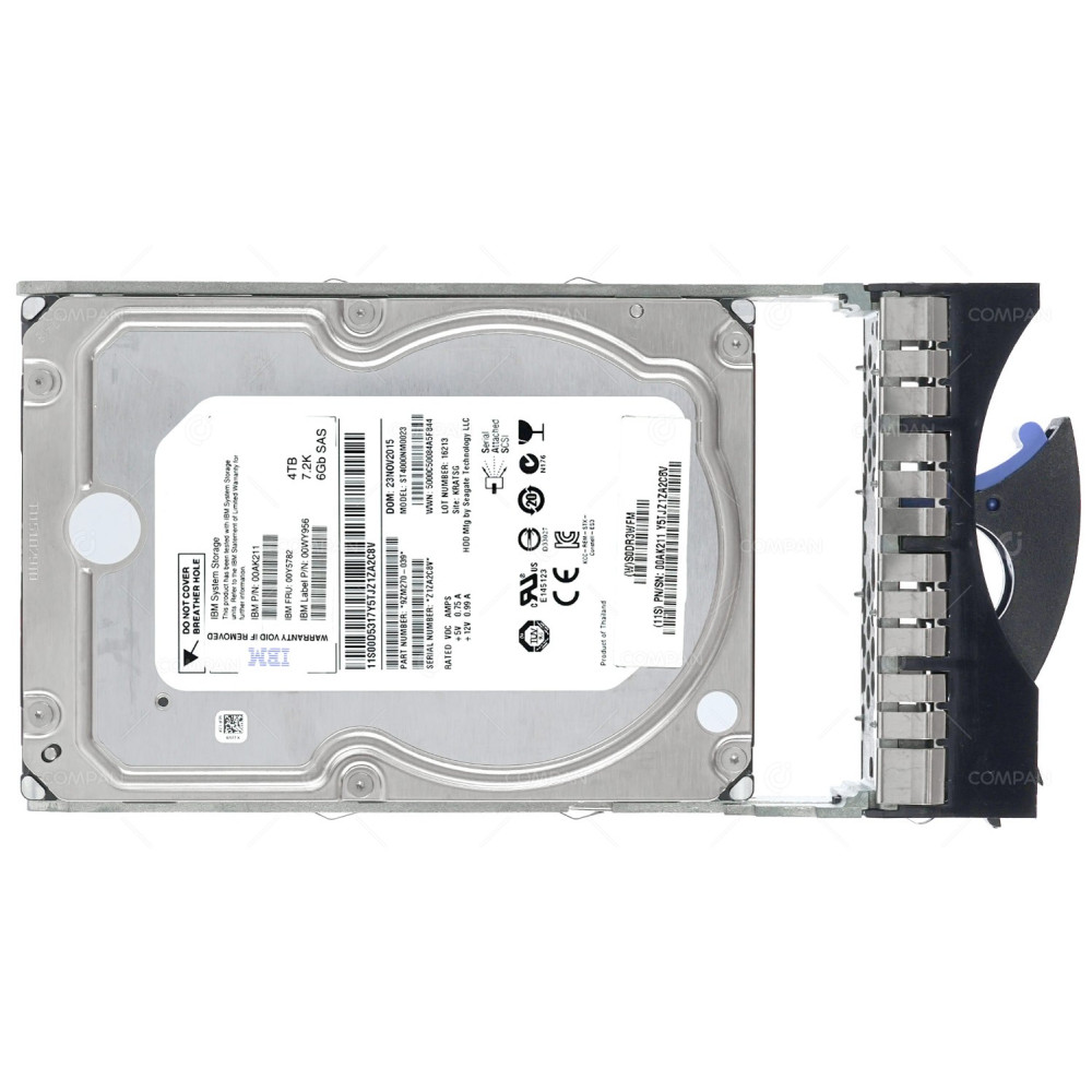 00Y5782 IBM HDD 4TB 7.2K NL-SAS 6G 3.5 LFF HOT-SWAP FOR STORWIZE V5000