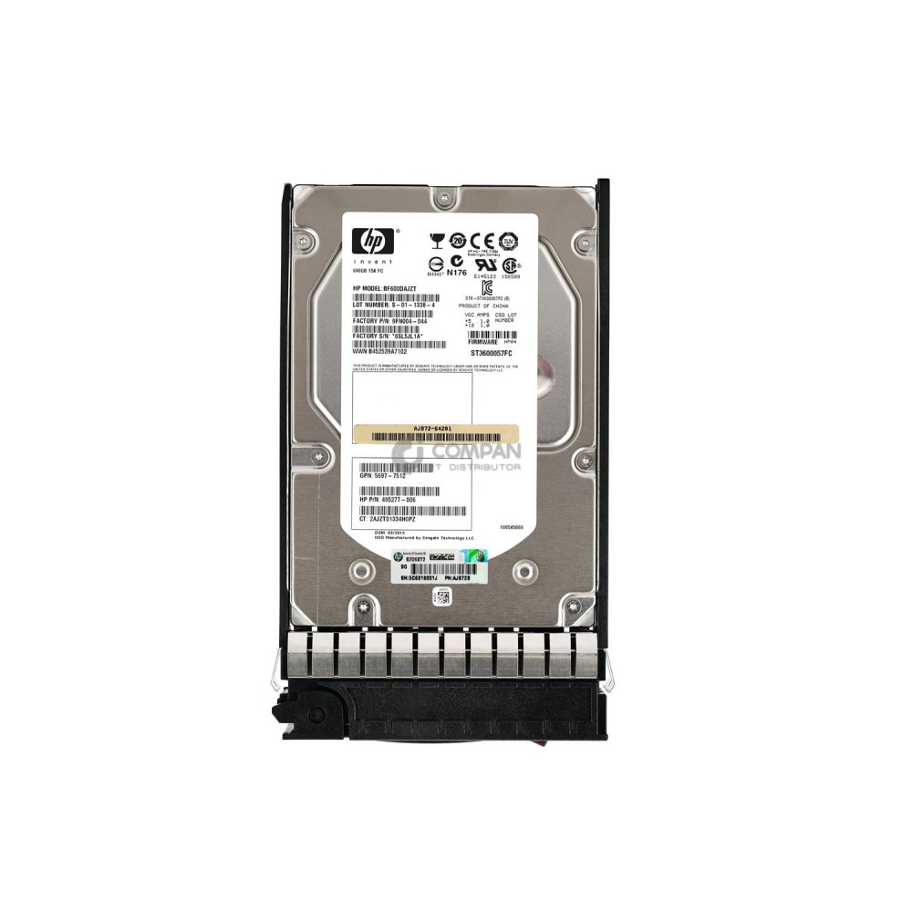 495808-001 HP 600GB 15K 4G FC 3.5 LFF HOT-SWAP