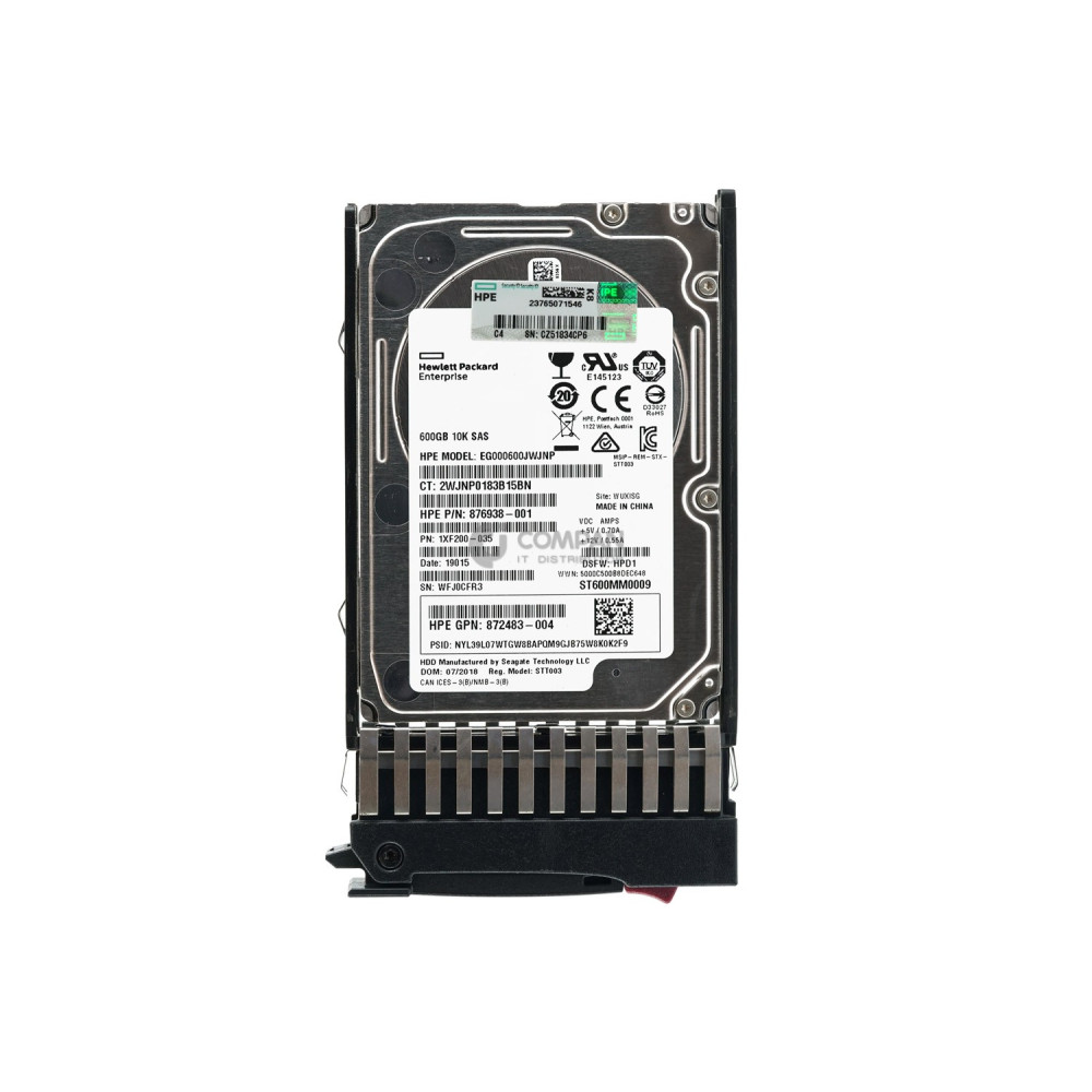 787646-001 HP HDD 600GB 10K SAS 12G 2.5" SFF HOT-SWAP