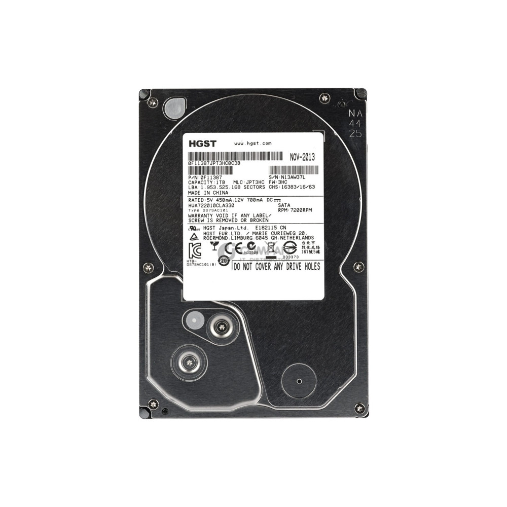 HUA722010CLA330 HITACHI HDD 1TB 7.2K SATA 3G 3.5" LFF