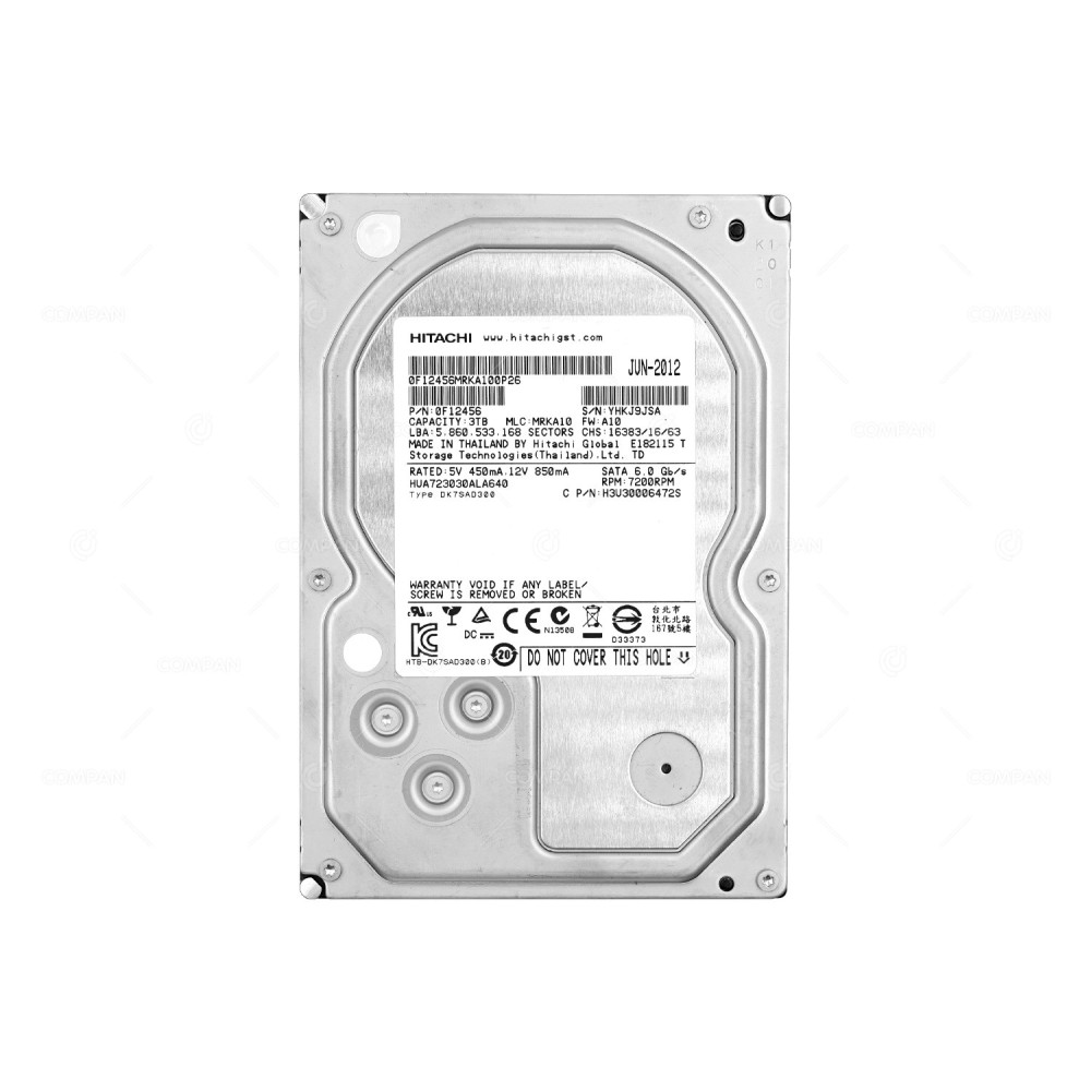 HUA723030ALA640 HITACHI HDD 3TB 7.2K SATA 6G 3.5" LFF