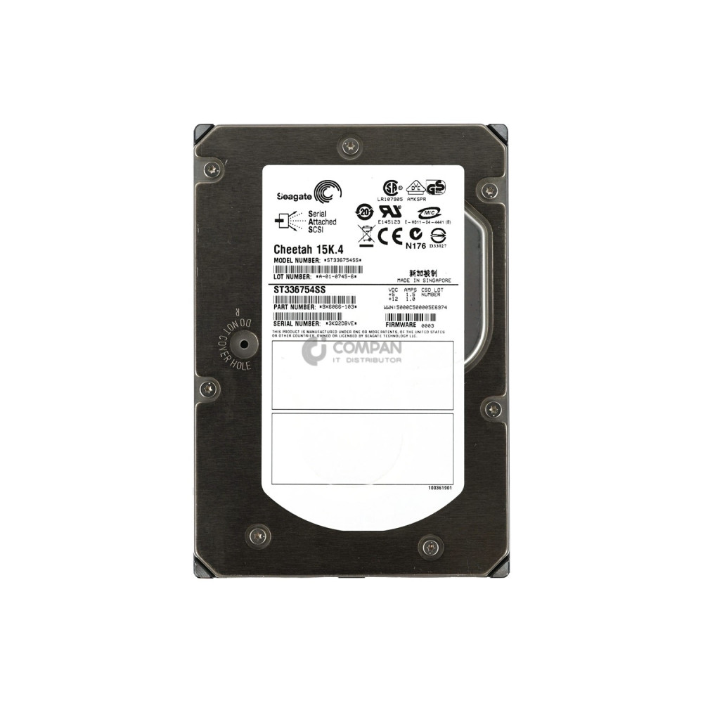 ST336754SS SEAGATE 36GB 15K 3G SAS 3.5 LFF HOT-SWAP