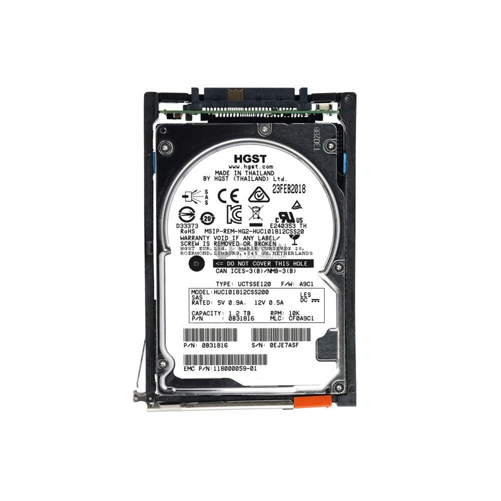 005051469 EMC HDD 1.2TB 10K SAS 6G 2.5" SFF FOR EMC VNX