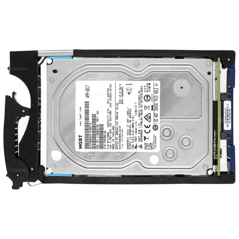 005052060 EMC HDD 2TB 7.2K SAS 12G 3.5" LFF HOT-SWAP