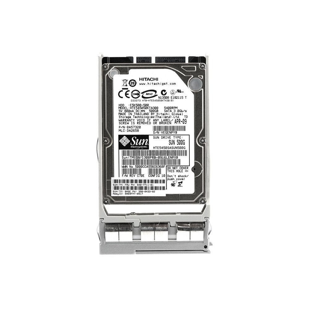 540-7711-01 SUN HDD 500GB  5.4K  SATA 3G  2.5" SFF