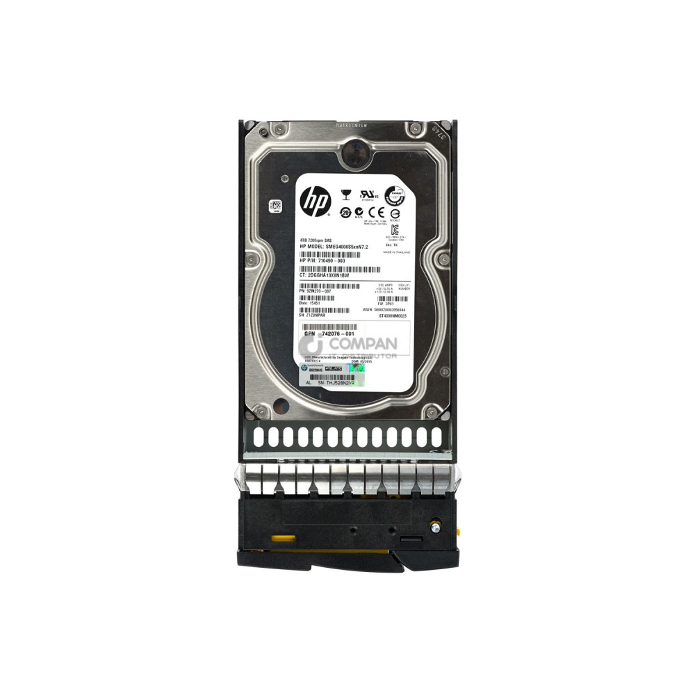 750795-001 HP HDD 4TB 7.2K SAS 6G 3.5" SFF