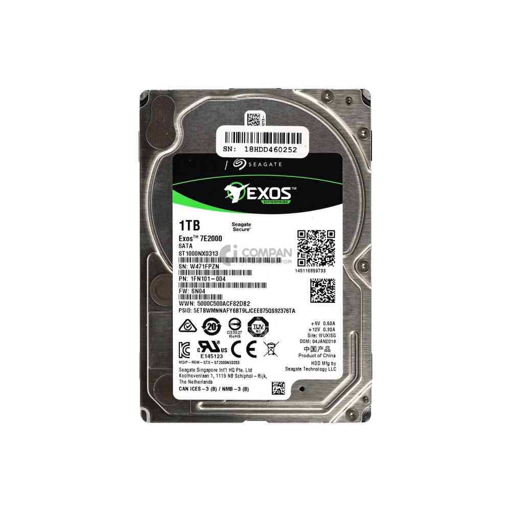 ST1000NX0313 SEAGATE HARD DRIVE  1TB 7.2K 6G 2.5 SATA