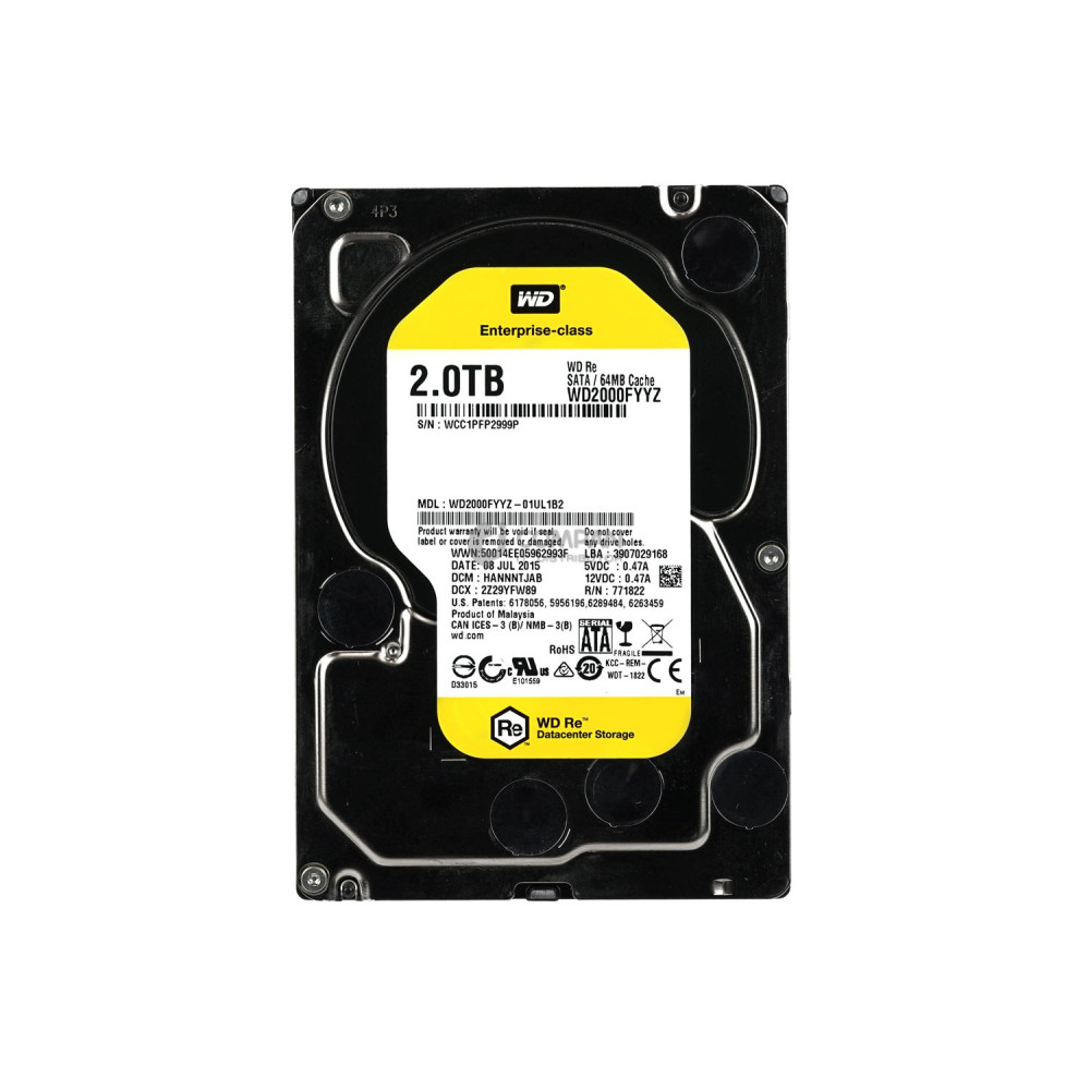 WD2000FYYZ WD HDD 2TB 7.2K SATA 6G 3.5" LFF