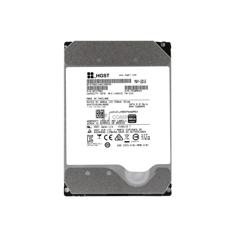 HUH721010ALN600 HITACHI HDD 10TB 7.2K SATA 6G 3.5" LFF