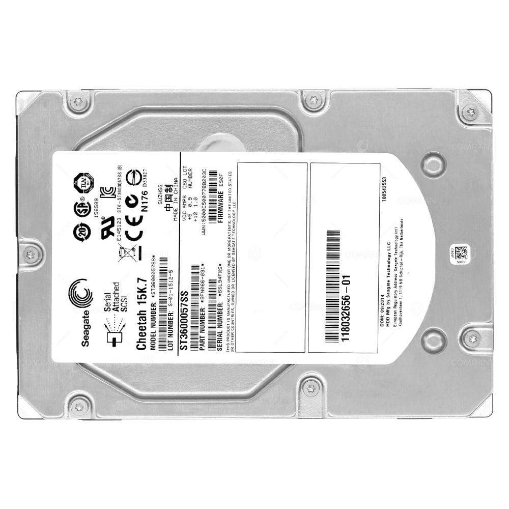 118032656-A01 EMC HDD 600GB 15K SAS 6G 3.5" LFF