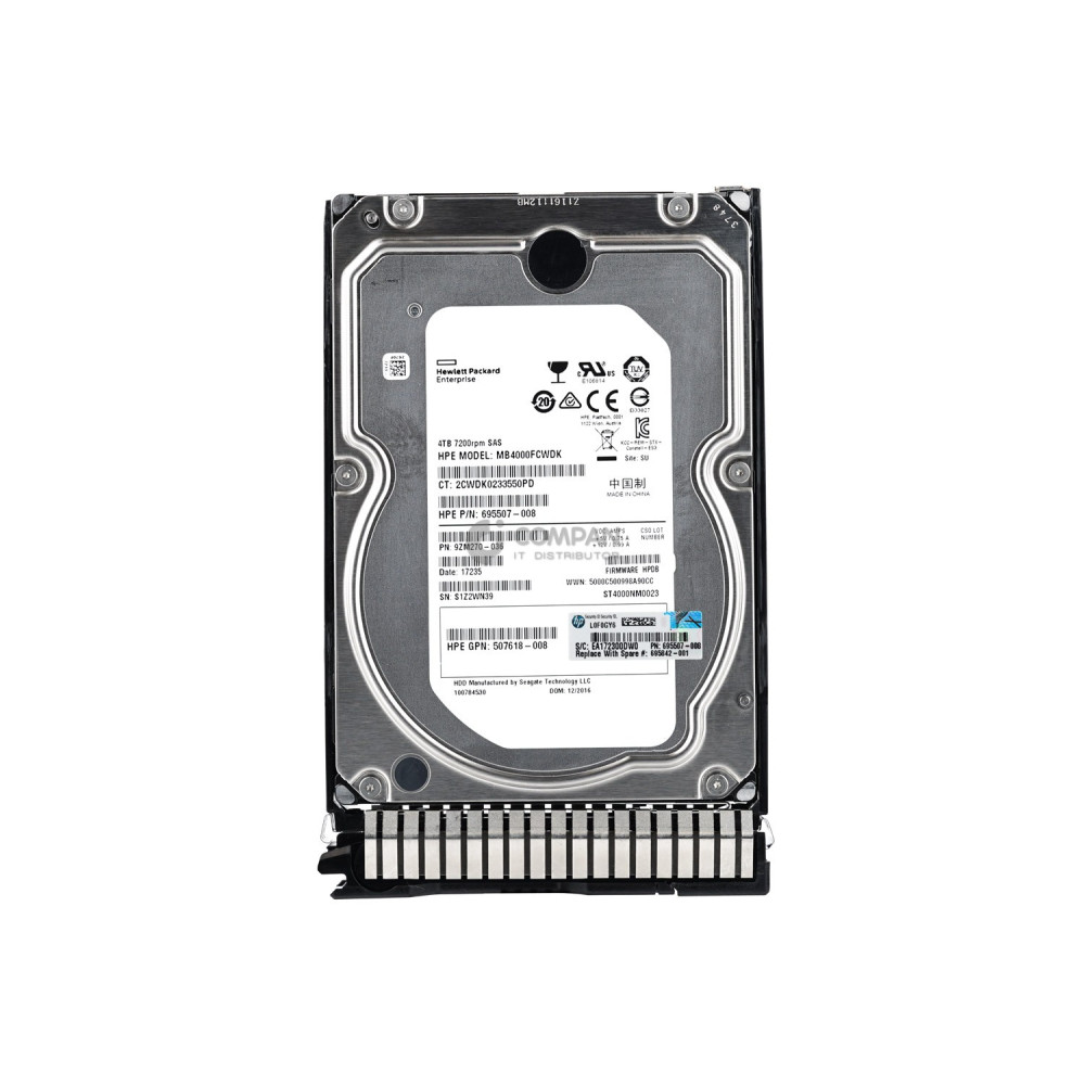 695842-001 HP HDD 4TB 7.2K SAS 6G 3.5" LFF