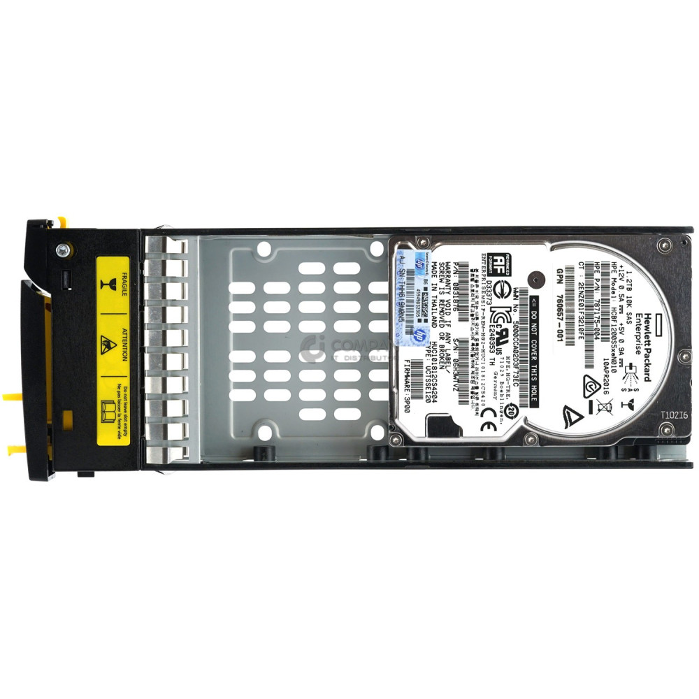 802274-001 HPE HDD 1.2TB 10K SAS 12G 2.5" SFF HOT-SWAP 3PAR STORESERV