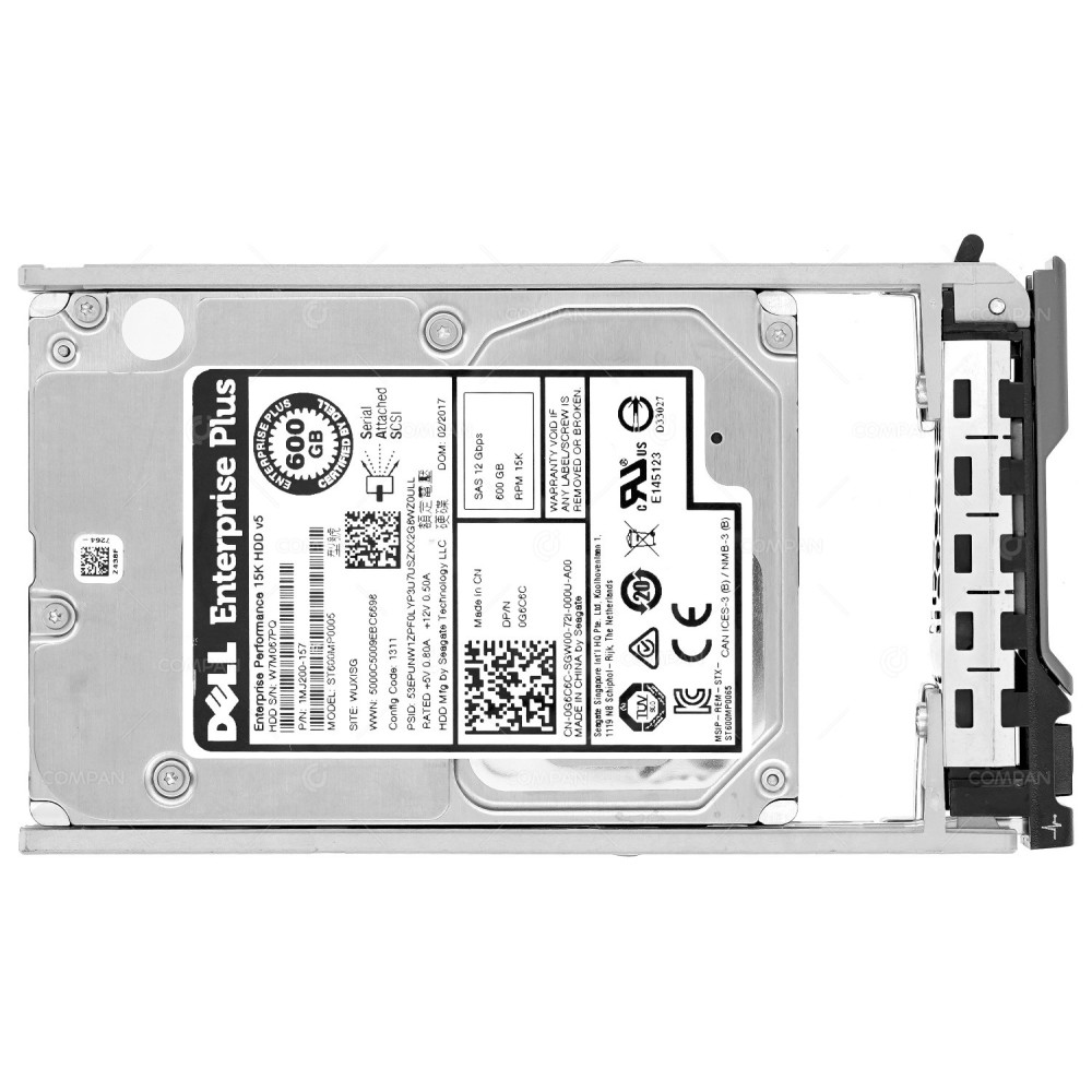 G6C6C DELL HDD 600GB 15K SAS 12G 2.5" SFF HOT-SWAP FOR DELL EQUALLOGIC