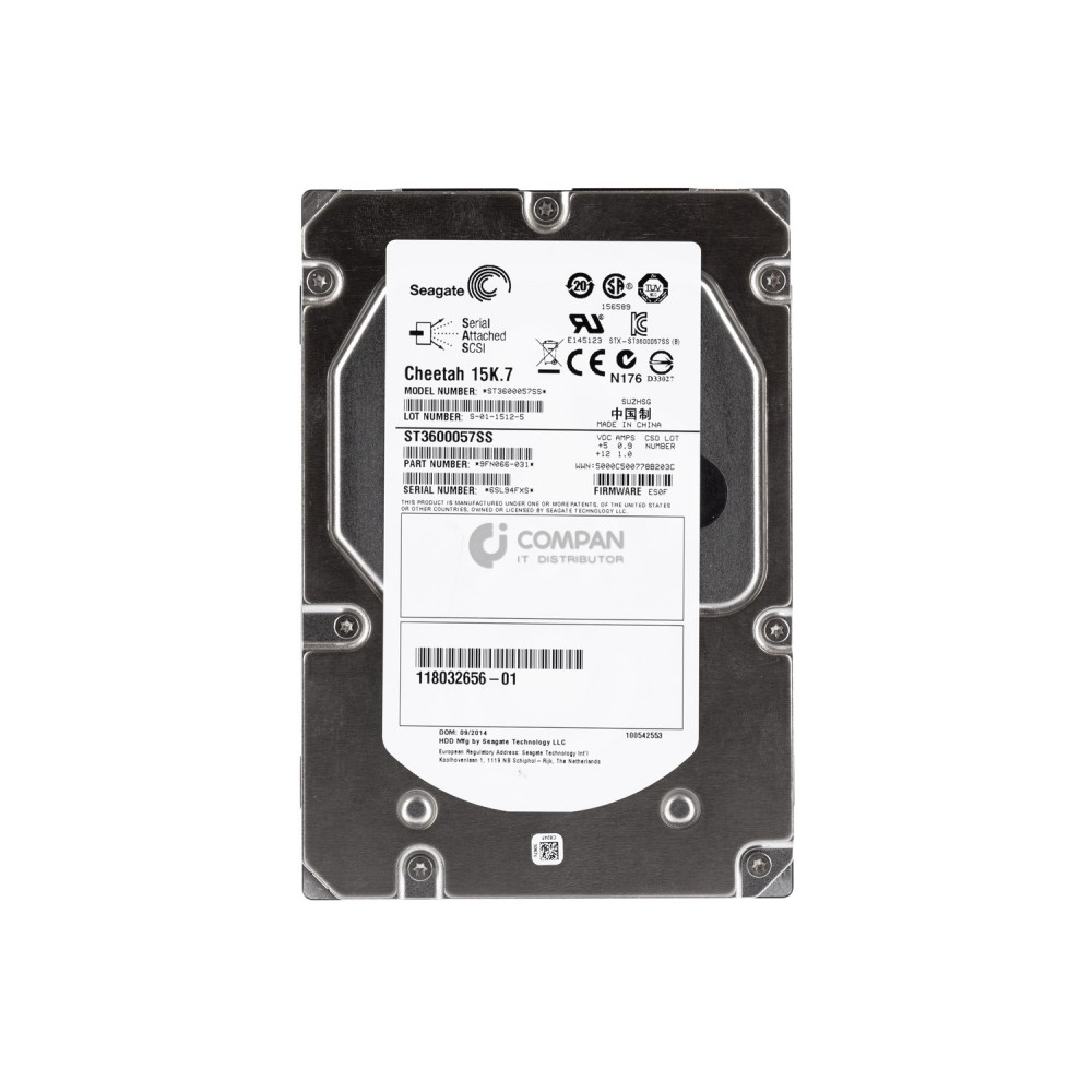 118032656-01 EMC HDD 600GB 15K SAS 6G 3.5" LFF