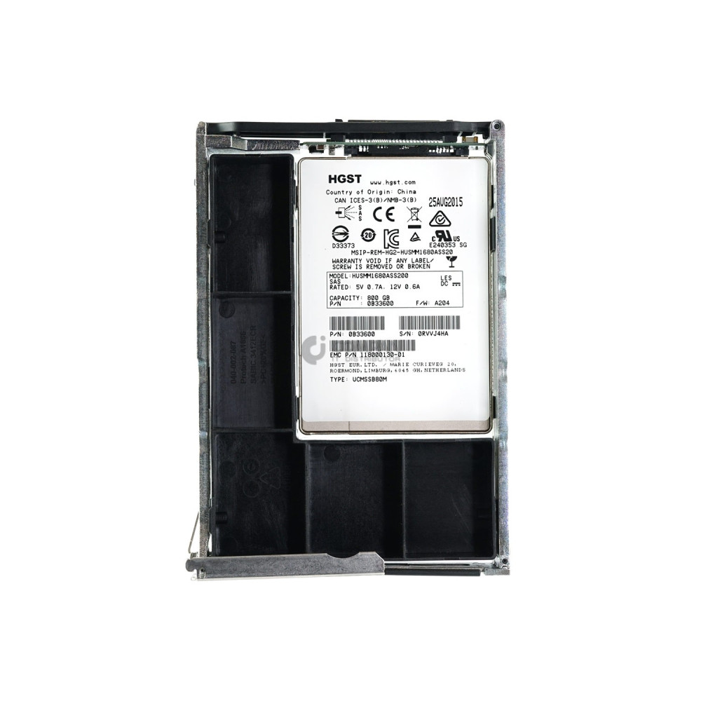 005051651 EMC SSD 800GB SAS 12G 2.5" IN 3.5"