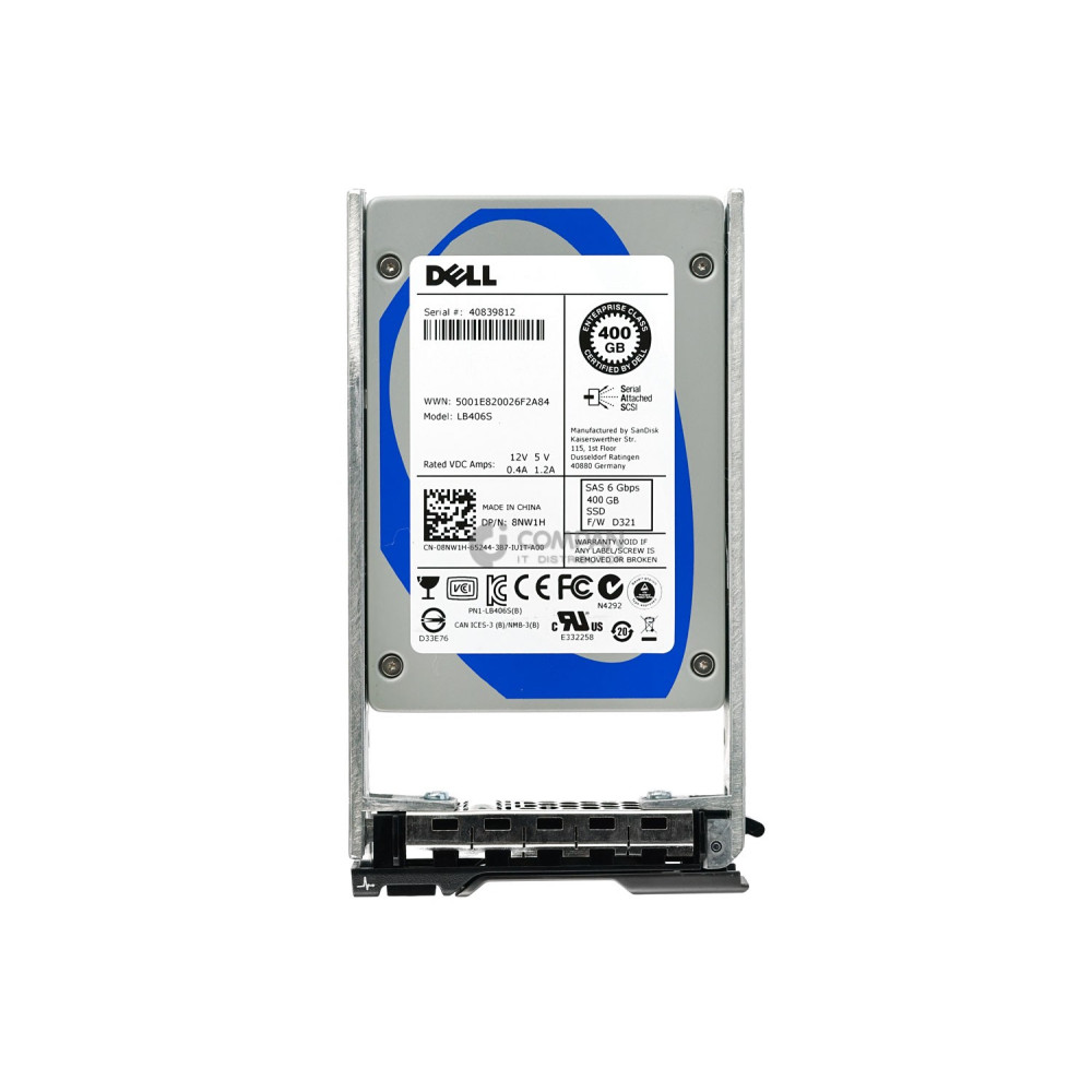 8NW1H DELL 400GB 6G  2.5 SAS SSD
