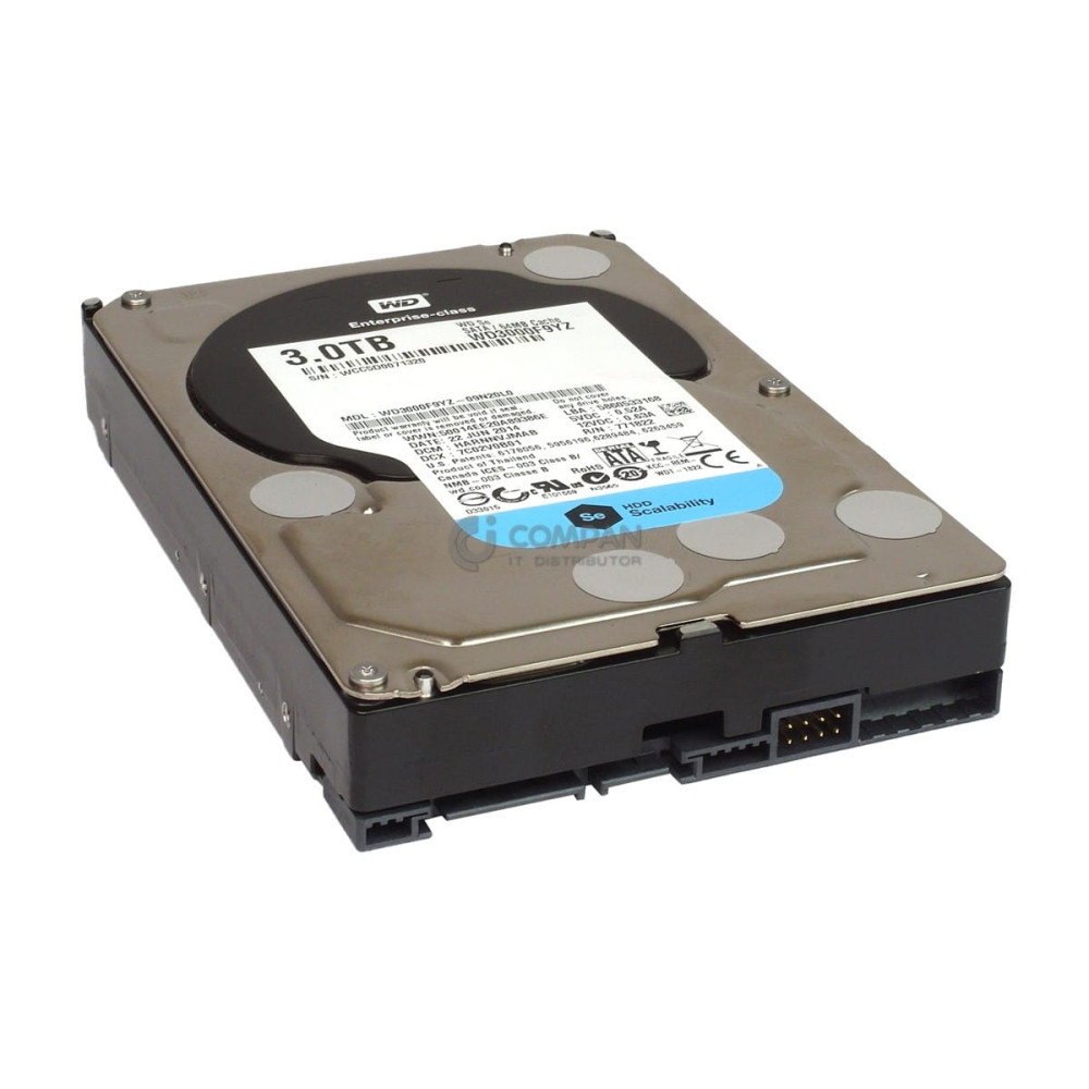 WD3000F9YZ WD 3TB 7.2K 6G 3.5 SATA LFF 64MB CACHE