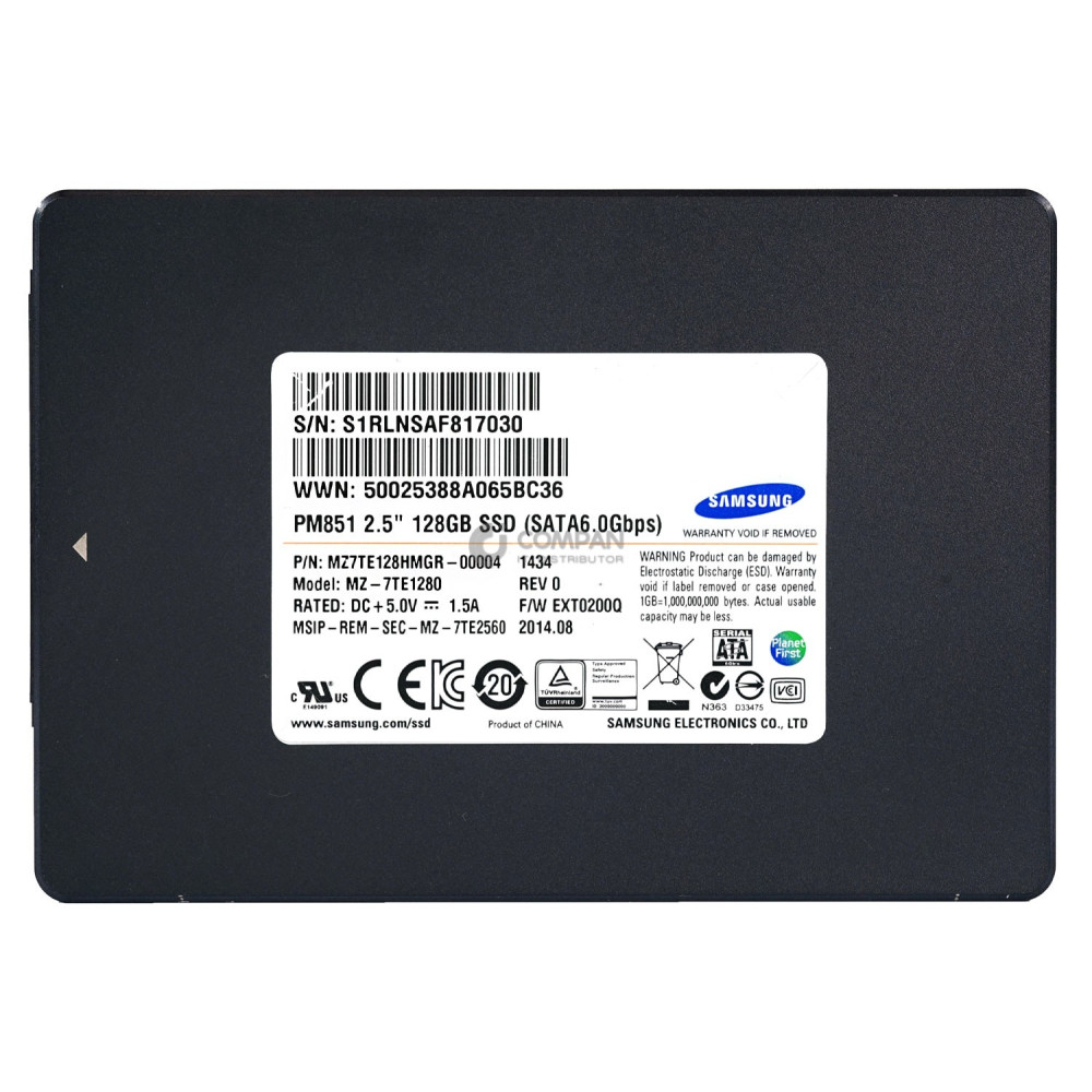 MZ-7TE1280 SAMSUNG SSD 128GB  SATA 6G  SSD  2.5" SFF