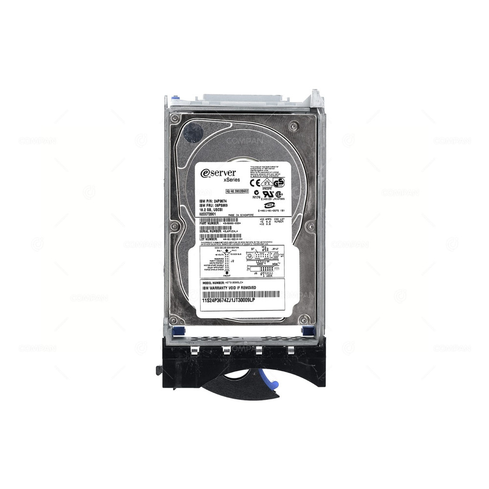 06P5369 IBM HDD 18.2GB 10K SCSI 3.5" LFF HOT-SWAP