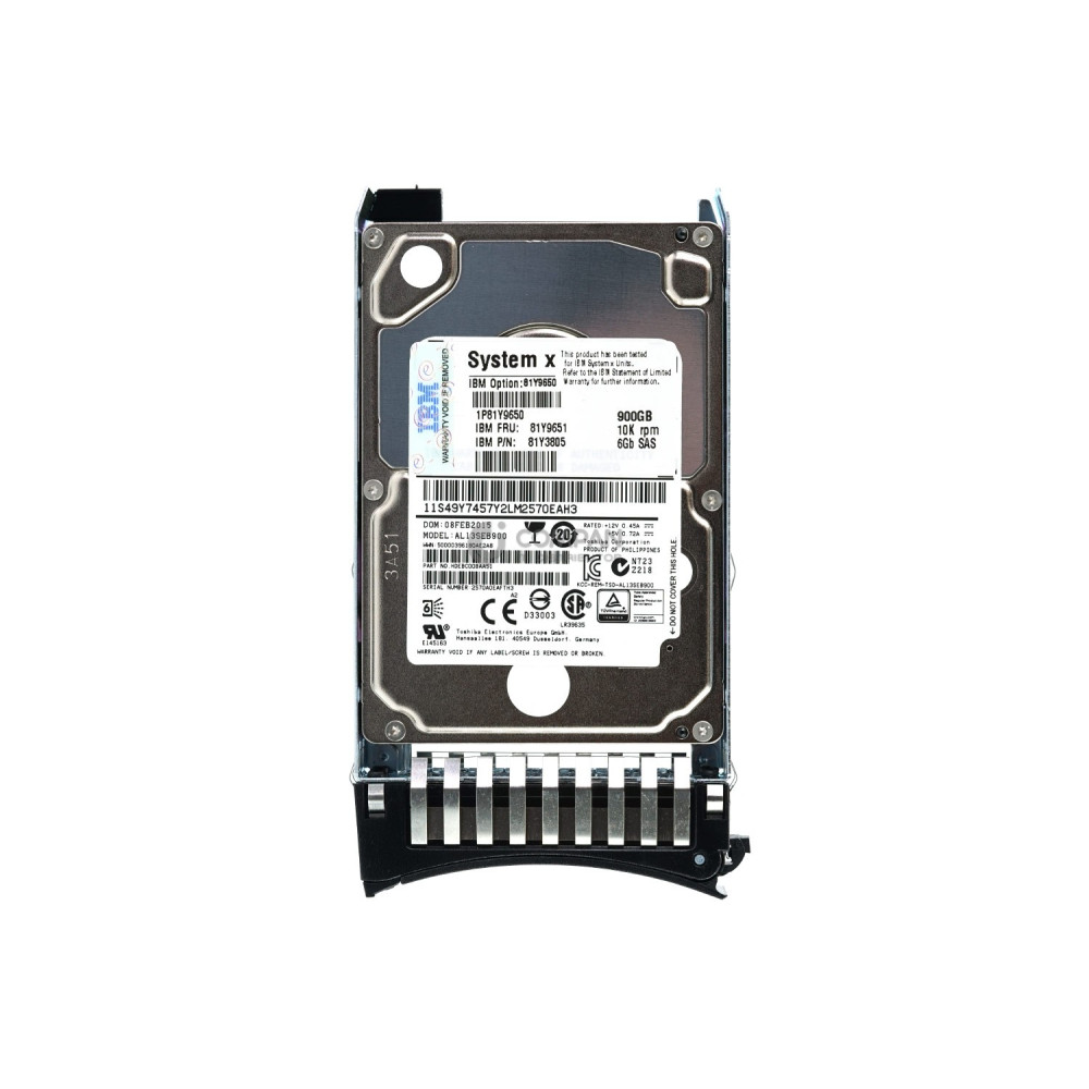 81Y9651 IBM HDD 900GB 10K SAS 6G 2.5" SFF