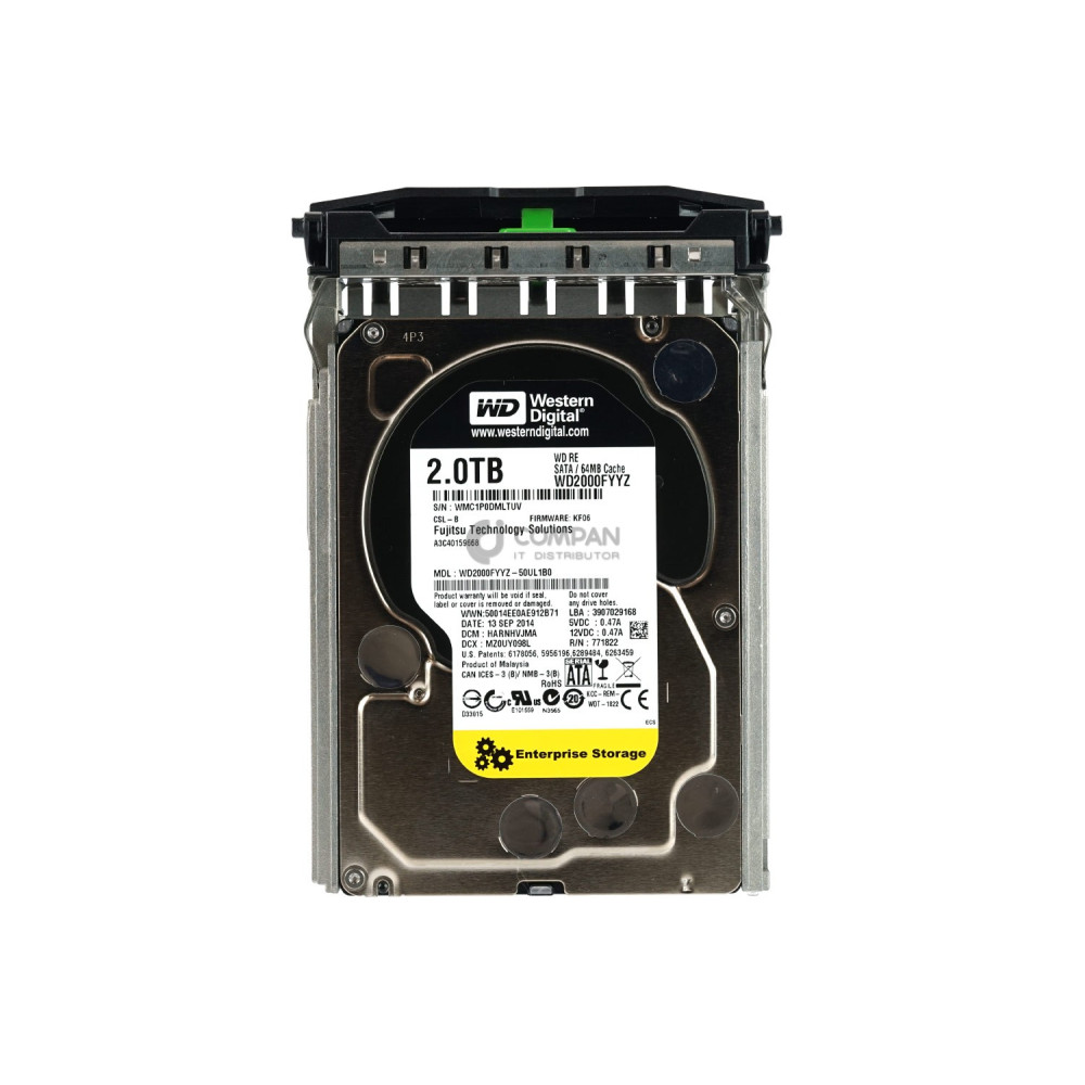 A3C40159668 FUJITSU HDD 2TB 7.2K SATA 6G 3.5" LFF
