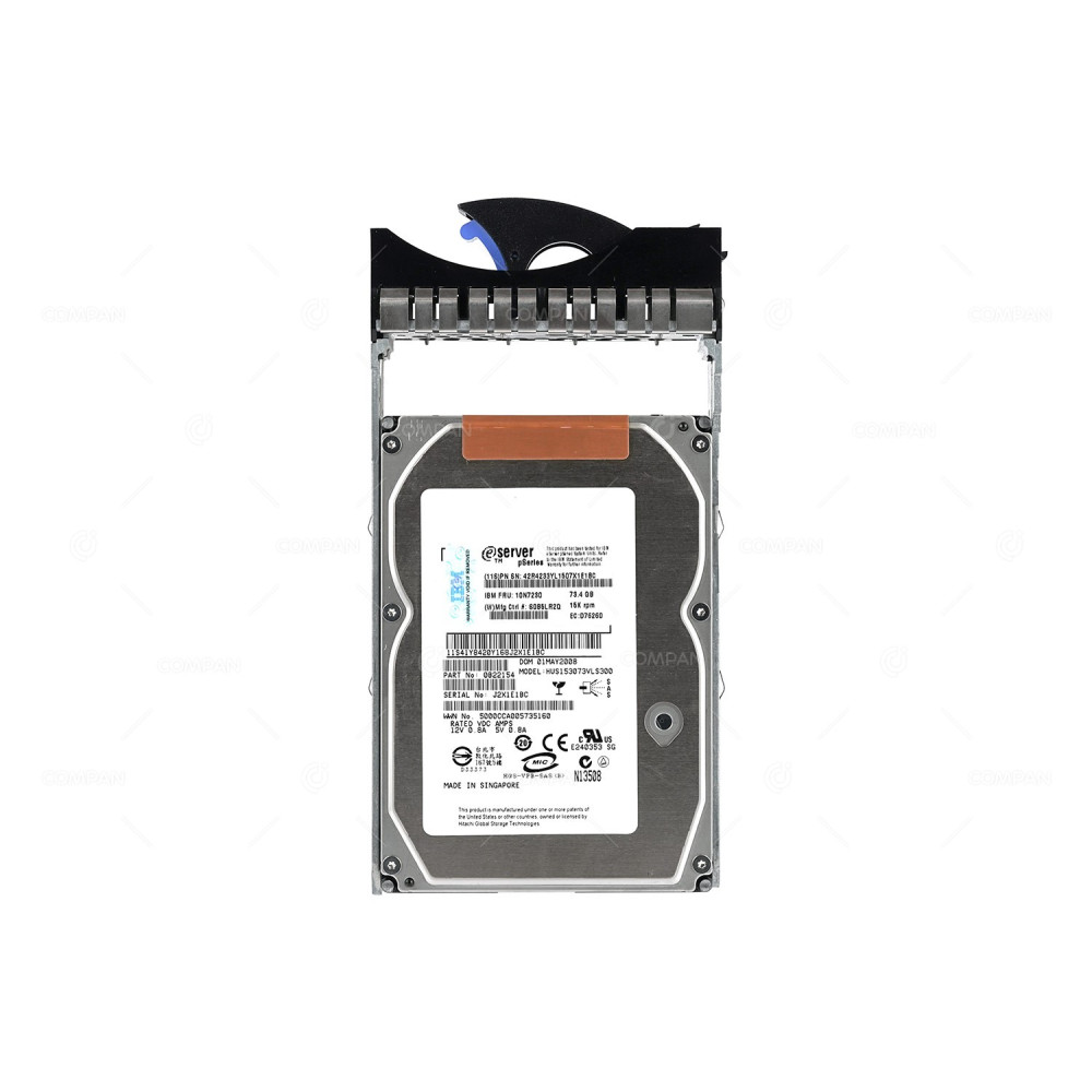 10N7230 IBM HDD 73GB 15K SAS 3G 3.5" LFF HOT-SWAP FOR PSERIES 520 570