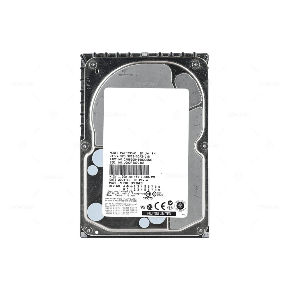 MAP3735NC FUJITSU HDD 73GB  10K  U320 SCSI  3.5" LFF