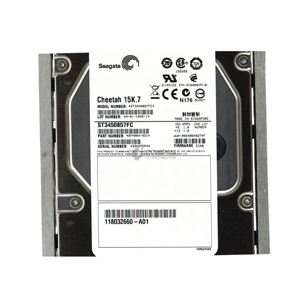 005048951 EMC HDD 450GB 15K FATA 2/4G 3.5" LFF