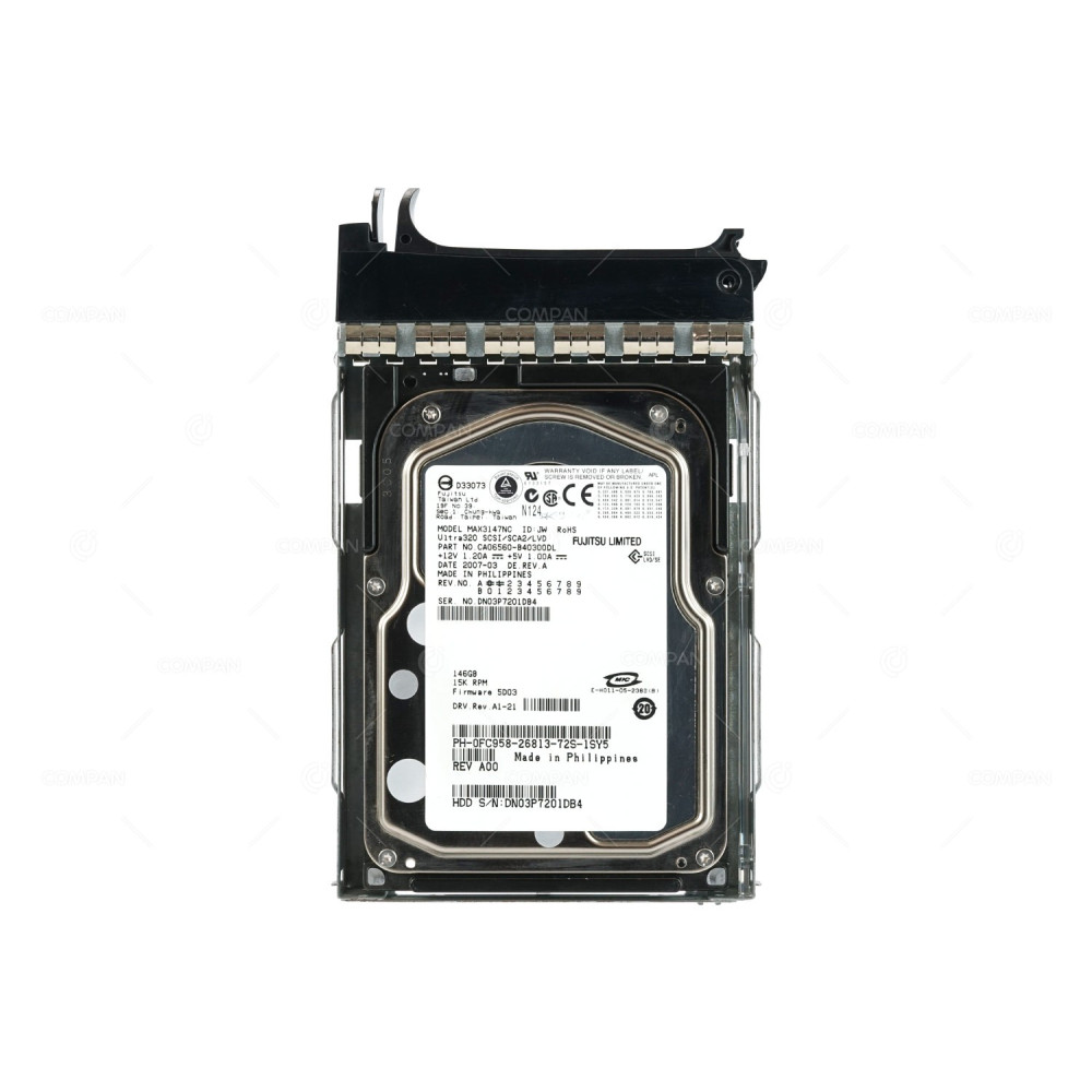 FC958 DELL HDD 146GB  15K  U320 SCSI  3.5" LFF