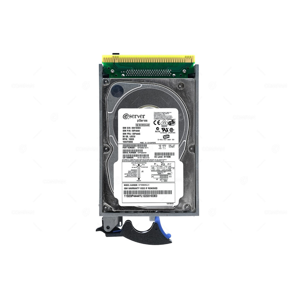 09P4445 IBM  36GB U160 10K 3.5 LFF SCSI HARD DRIVE FOR PSERIES 09P4444