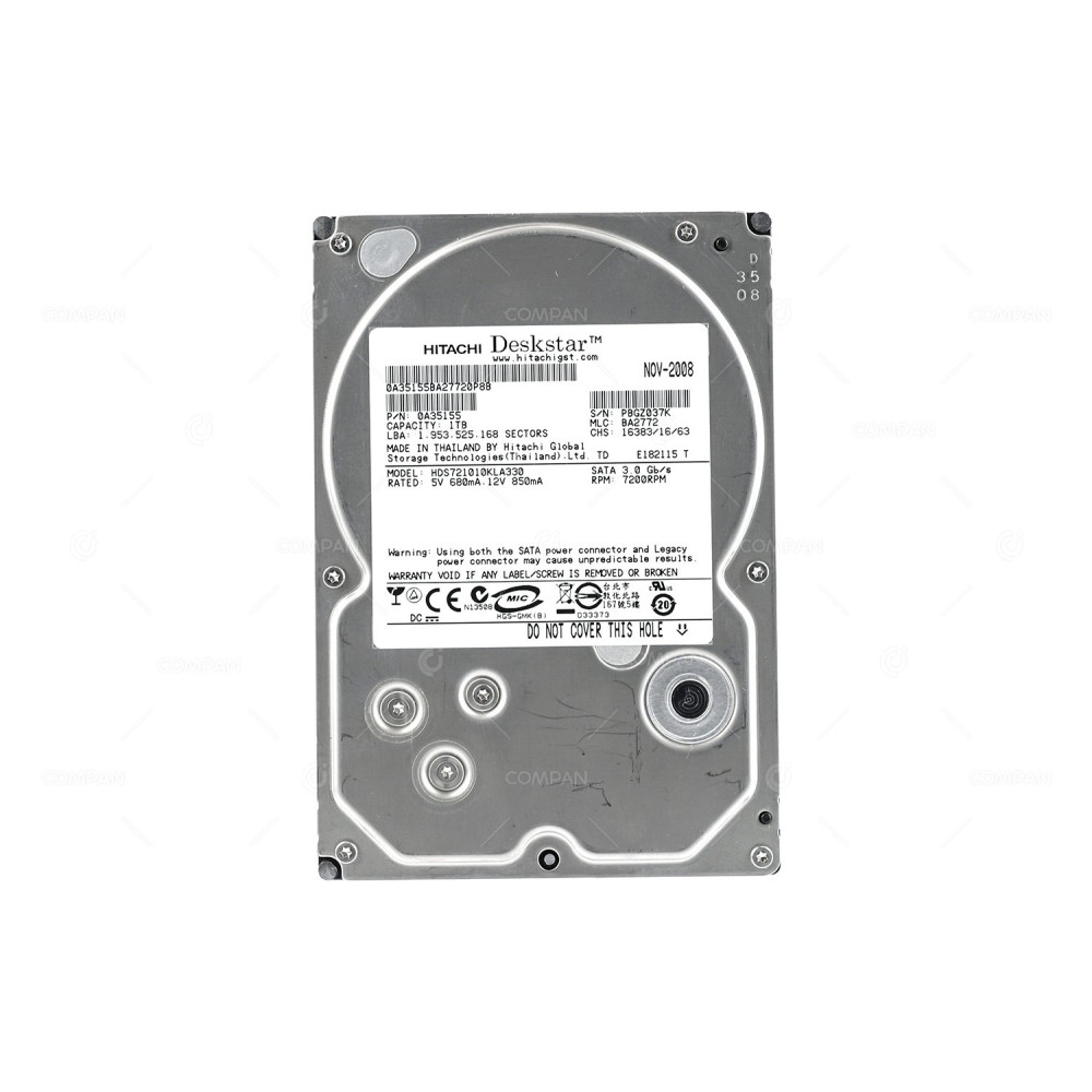 HDS721010KLA330 HITACHI HDD 1TB 7.2K SATA 3G 3.5" LFF