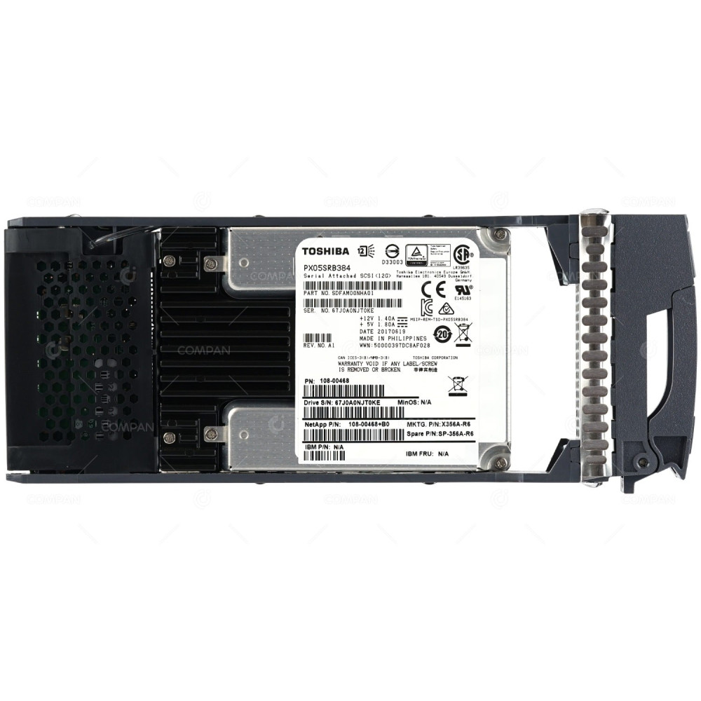 X356A-R6 NETAPP SSD 3.8TB SAS 12G 2.5' SFF FOR DS2246 FAS2552