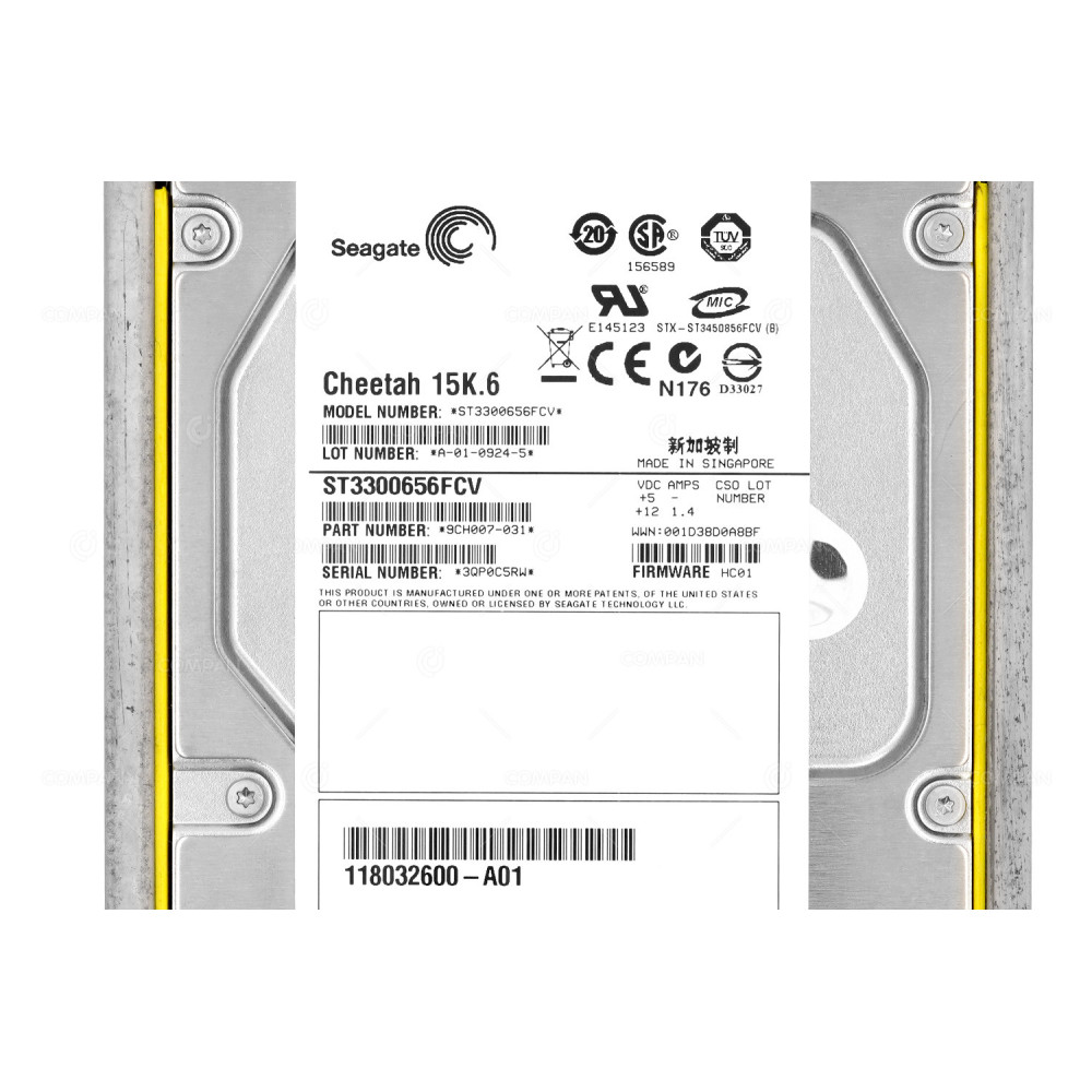 005048848 EMC HDD 300GB 15K FC 3.5" LFF HOT-SWAP FOR EMC CX SERIES