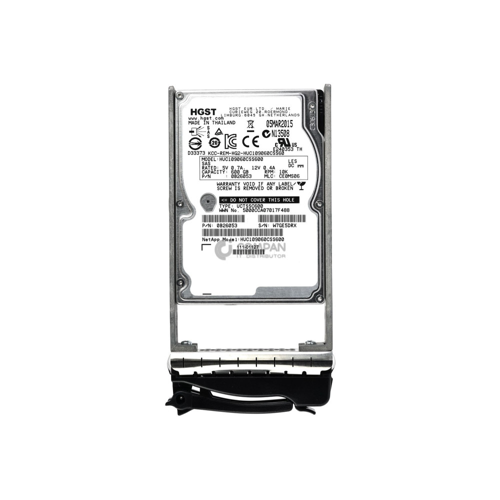 111-01127 NETAPP HDD 600GB 10K SAS 6G 2.5" SFF HOT-SWAP FOR E2700
